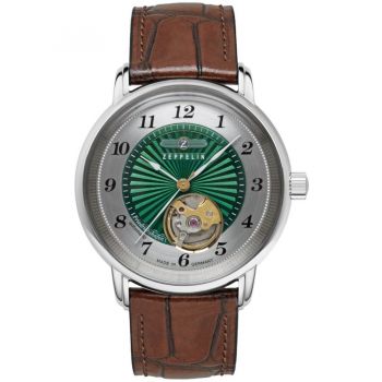 Ceas Zeppelin Zeppelin 8567-2 Unisex Friedrichshafen Open Heart Automatik 36mm 5ATM