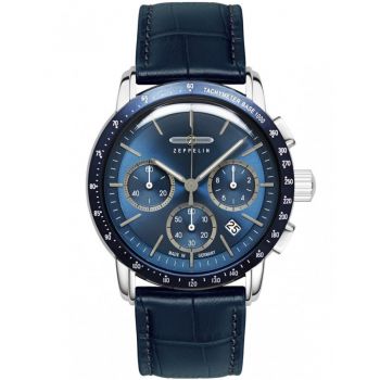 Ceas Zeppelin Zeppelin 8878-3 Mens Watch New York Chronograph 43mm 5ATM