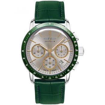 Ceas Zeppelin Zeppelin 8878-5 Herrenuhr New York Chronograph 43mm 5ATM