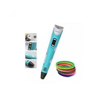 Set promo creion stilou 3d + smartwatch y1 alb