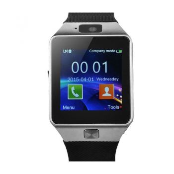 Smartwatch Techstar® DZ09, 1.56inch LCD, Compatibil SIM, MicroSD, Camera Foto, Apelare, SMS, Pedometru, Monitorizare