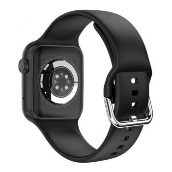 Smartwatch Techstar® hw19, ecran touch hd 1.77 inch, bluetooth 5.2, senzor tensiune, puls, oximetru, 2 bratari, silicon