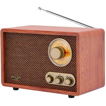 ADLER Radio Portabil Adler Retro AD 1171, Bluetooth, FM, AM, Maro