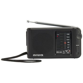 AIWA Radio Portabil AM/FM, Aiwa RS-44, Casti Incluse, Negru