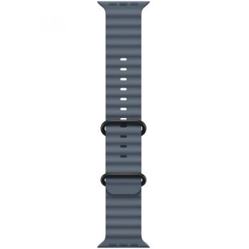 Apple Apple Watch 49mm Band:  Anchor Blue Ocean Band Extension - Black Titanium Finish
