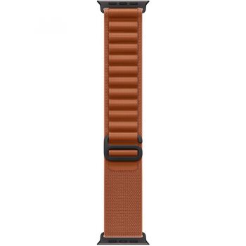 Apple Apple Watch 49mm Loop:  Terra Cotta Alpine Loop - Small - Black Titanium Finish