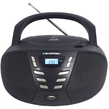 Blaupunkt Radio CD portabil Blaupunkt Boombox BB7BK, FM, USB, Negru