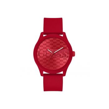 Ceas barbati  model Reputation - rosu - mecanism quartz - 45mm - curea din cauciuc