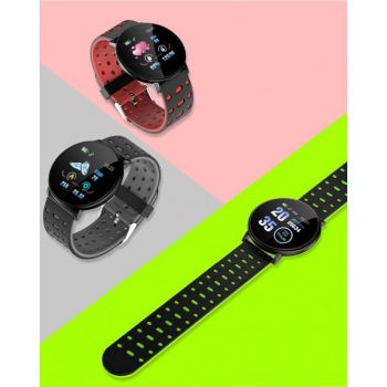 Ceas Smartwatch Techstar® 119, 1.3 inch IPS, Monitorizare Cardiaca, Tensiune. Oxigenare, Sedentary, Bluetooth, IP65
