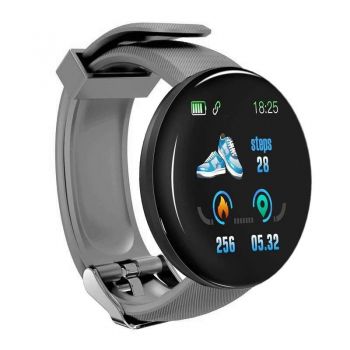 Ceas Smartwatch Techstar® D18, 1.3inch OLED, Bluetooth 4.0, Monitorizare Tensiune, Puls, Oxigenarea Sangelui