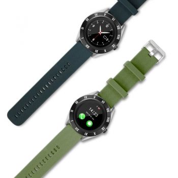 Ceas Smartwatch Techstar® M11, 1.54inch LCD , Bluetooth 4.0 + EDR, Camera Foto, Cartela SIM, Micro SD, Monitorizare