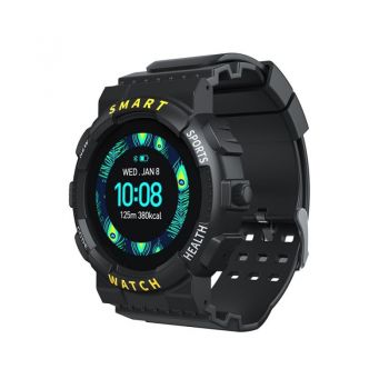 Ceas Smartwatch Techstar® Z19, 1.3 inch IPS, Monitorizare Temperatura, Puls, Tensiune, Oximetru, Sedentarism, Bluetooth