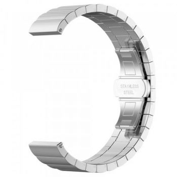 Curea Techsuit W012 pentru Samsung Galaxy Watch / Huawei Watch Series, 20mm, Argintiu