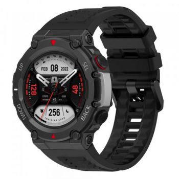 Curea Techsuit W067 pentru Amazfit T-Rex 2, Negru