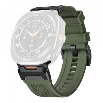 Curea Techsuit W068 pentru Samsung Galaxy Watch Ultra, Verde