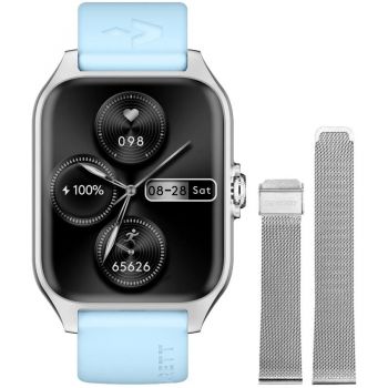 Garett Ceas inteligent Garett GRC Activity 2, Argintiu mat + Curea Albastra