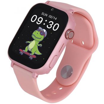 Garett Smartwatch Garett Kids Nice Pro 4G, roz, 670 mAh, slot SIM, pentru copii