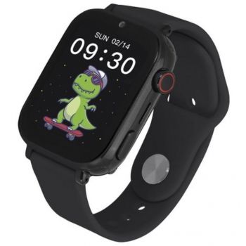 Garett Smartwatch Kids Nice Pro 4G, Apel video, Termometru, Waterproof IP65, Negru