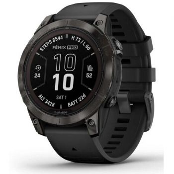 GARMIN Ceas inteligent Garmin Fenix 7S Pro, ecran 3.05 cm 1.2inch MIP,  carcasa 42 mm, Afisaj Digital, 240 x 240 Pixeli, Touchscreen, Negru