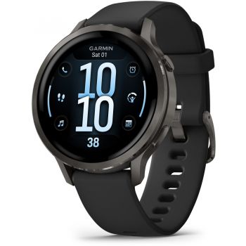 GARMIN Ceas Inteligent Garmin Venu 4, 41mm, AMOLED, GPS, WI-FI, silicon, Slate-Negru