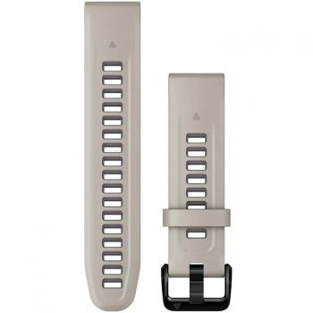 GARMIN Curea ceas smartwatch Garmin, 20mm, QuickFit, Silicon, Light Sand/Deep Orchid