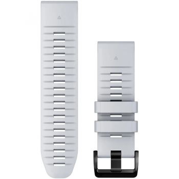 GARMIN Curea ceas smartwatch Garmin, 26mm, QuickFit, Silicon, Whitestone