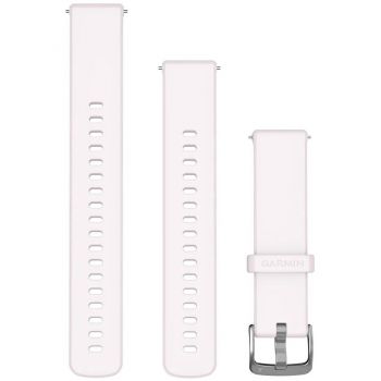 GARMIN Curea smartwatch Garmin, 18mm, silicon, circumferinta 110-195mm, Roz Argintiu Pal