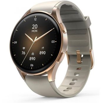 Hama Ceas inteligent Hama 8900 carcasa aurie, Curea din silicon, Bej