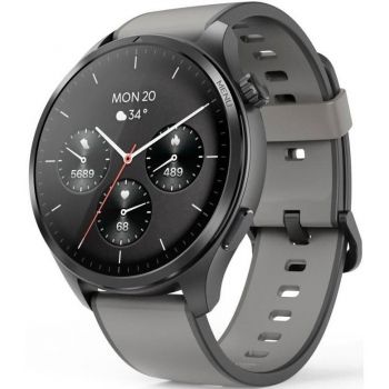 Hama Ceas inteligent Hama 9000, curea din silicon, 1.43 inch, AMOLED,  Neagru-Gri