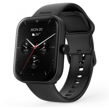Hama Ceas inteligent Hama Fit 5000, 1.6 inch, Bluetooth, Negru