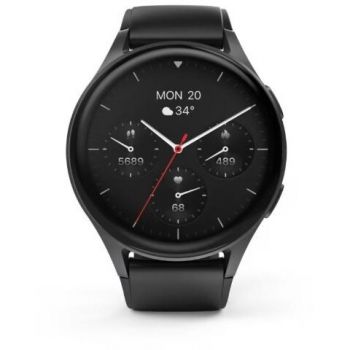 Hama Smartwatch Hama 8900, 1.43 inch, AMOLED, GPS, Asistent vocal, Negru