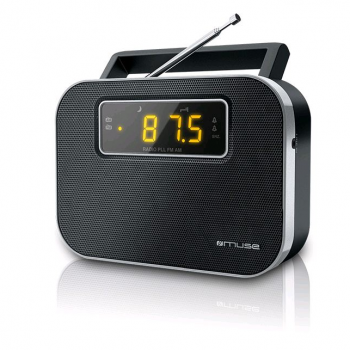 MUSE Radio portabil Muse M-081 R, LED, Dual-Alarm, Boxa frontala, Negru (M-081 R)