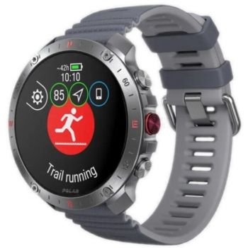 Polar Ceas inteligent Polar Grit X2 Pro, 1,39 inch, AMOLED, Gri-Argintiu, Masura S-L