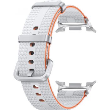 Samsung Curea Smartwatch Samsung Athleisure pentru Galaxy Watch8 / Watch8 Classic (S/M), White