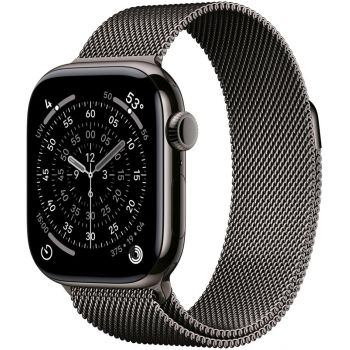 SmartWatch Apple Watch Series 11, Cellular, GPS, 42mm Carcasa Slate Titanium, Slate Milanese Loop