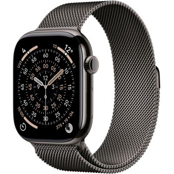 SmartWatch Apple Watch Series 11, Cellular, GPS, 46mm Carcasa Slate Titanium, Slate Milanese Loop - M/L