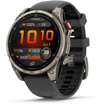 SmartWatch Garmin Fenix 8 Pro, 47mm Titan, Graphite/Black