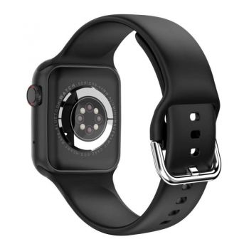 Smartwatch Techstar® HW18, Ecran Touch HD 1.6 inch, Bluetooth 5.2, Senzor Tensiune, Puls, Oximetru, 2 Bratari, Silicon