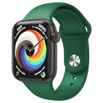 Smartwatch Techstar® HW18, Ecran Touch HD 1.6 inch, Bluetooth 5.2, Senzor Tensiune, Puls, Oximetru, 2 Bratari, Silicon