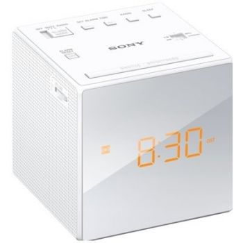 Sony Radio cu ceas Sony ICFC1W.CED, alb