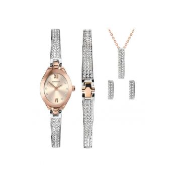 Ceas Barbati -  Classic S-2924G.76 - Set cu Pandantiv - bratara si cercei