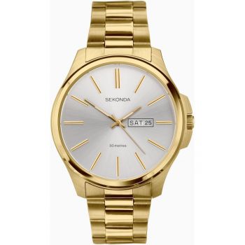 Ceas pentru barbati -  Otel inoxidabil - Auriu