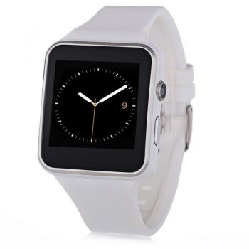 Resigilat Smartwatch X6S Bluetooth Compatibil MicroSD si SIM Cu Camera Alb
