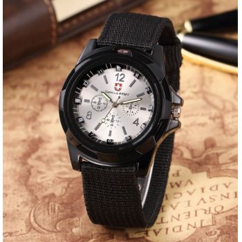 Ceas barbatesc Army white