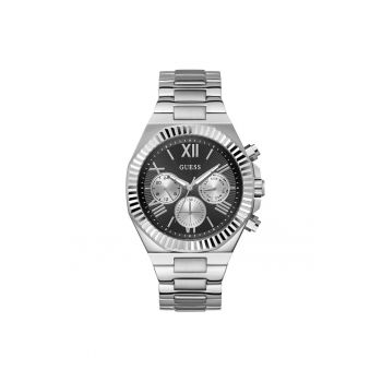 Ceas barbatesc  GW0703G1 - Quartz - 46mm - argintiu - curea din otel argintie - 5ATM