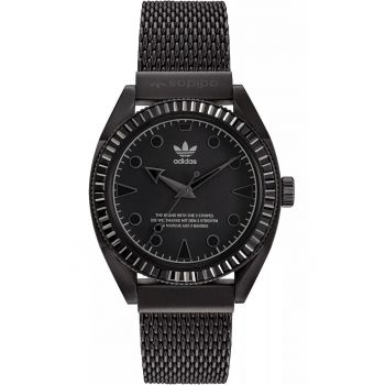 Ceas barbatesc -  inox - 42 mm - rezistent la apa 10 ATM - negru