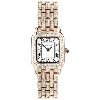 Ceas dama -  Otel - Mecanism Quartz - Auriu