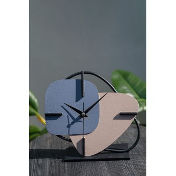 Ceas de masa, MYK2116-2, 25x22 cm, Albastru