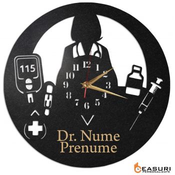 Ceas Personalizat Medic Diabetolog - Diametru 45 cm