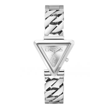 Ceas quartz triunghiular - Argintiu